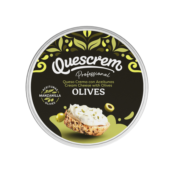 olives vertes fromage à la crème quescrem professionnel